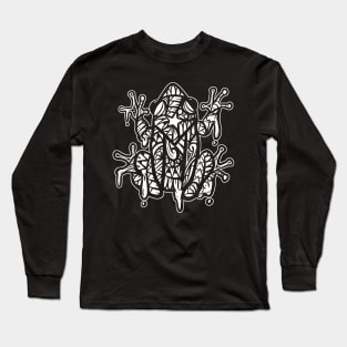 Tribal Drippy Frog Long Sleeve T-Shirt